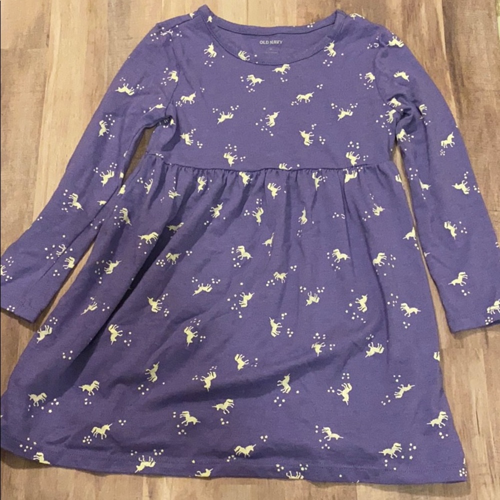 Old navy unicorn print jersey dress